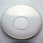 Bobeches - Serrated Edged Round Glass Drip Catchers